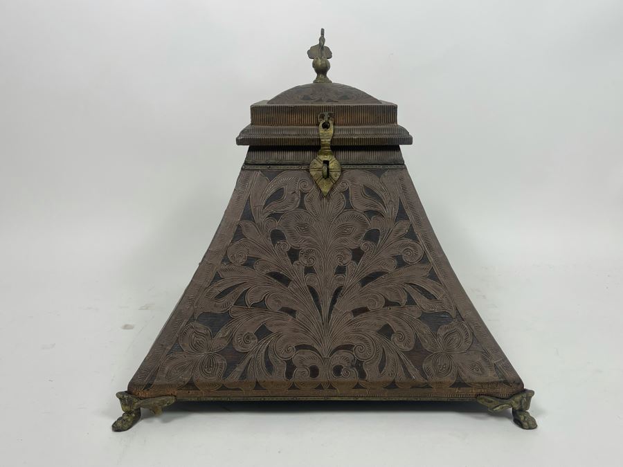 Ronita Smith Collection Copper Box Made In India 15.5W Retails $199 [Photo 3]