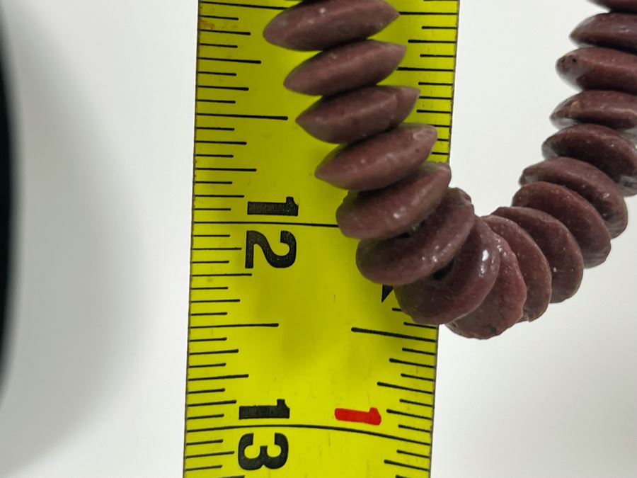 New Crimson Beaded 24' Necklace And Saucer White Bone Beaded 22' Necklace Retails $110 [Photo 9]