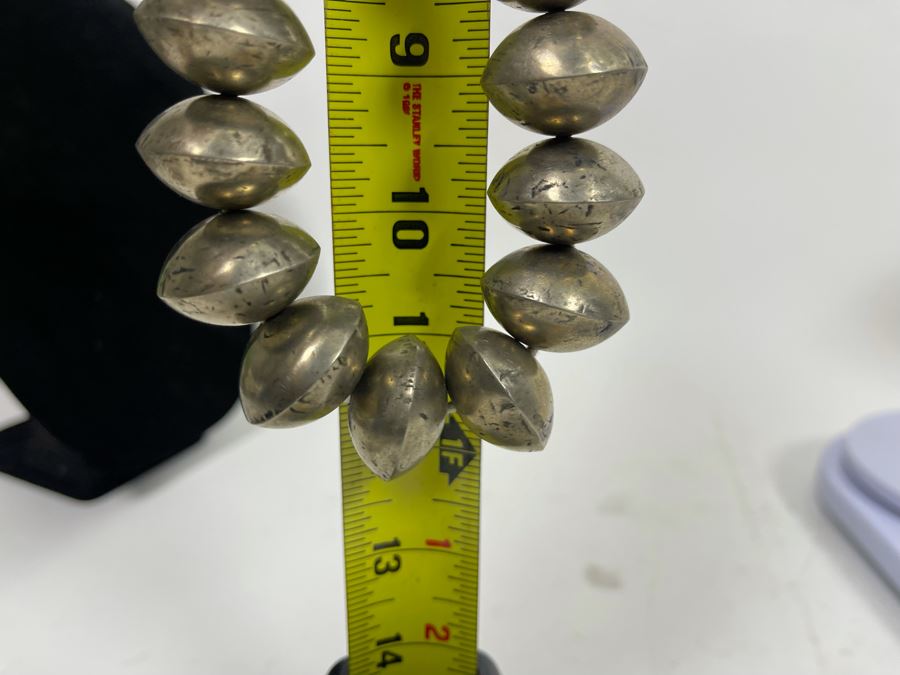 New Silver Tone Beaded 22' Necklace Retails $75 [Photo 7]