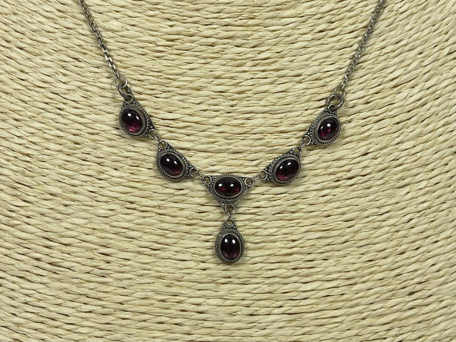 Vintage Sterling Silver Pendant 16' Necklace 7g [Photo 3]