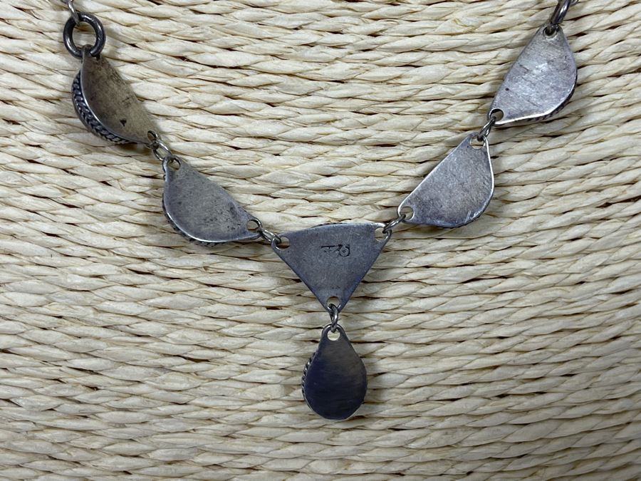 Vintage Sterling Silver Pendant 16' Necklace 7g [Photo 6]