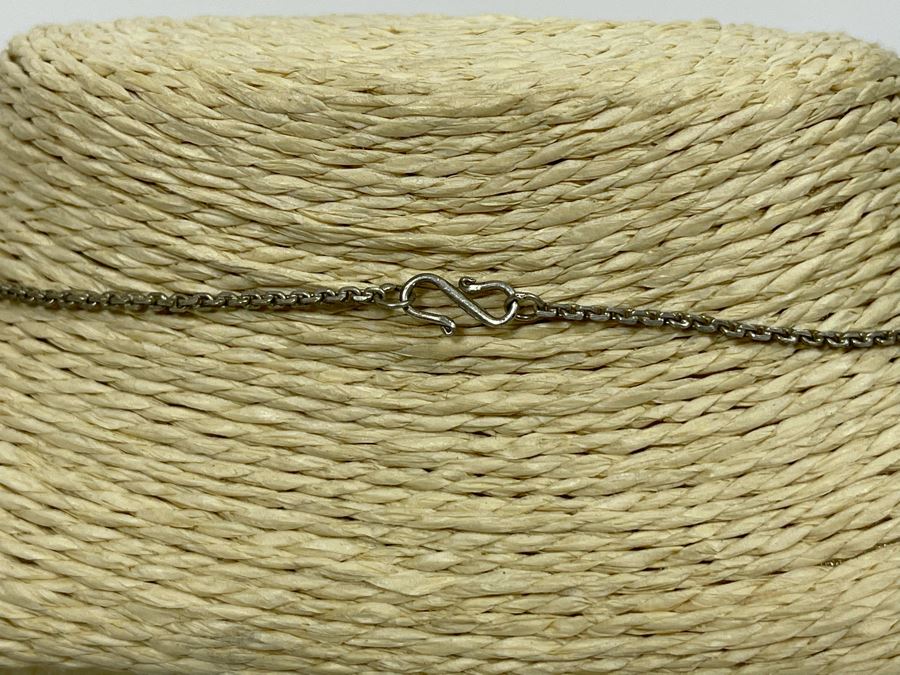 Vintage Sterling Silver Pendant 16' Necklace 7g [Photo 5]