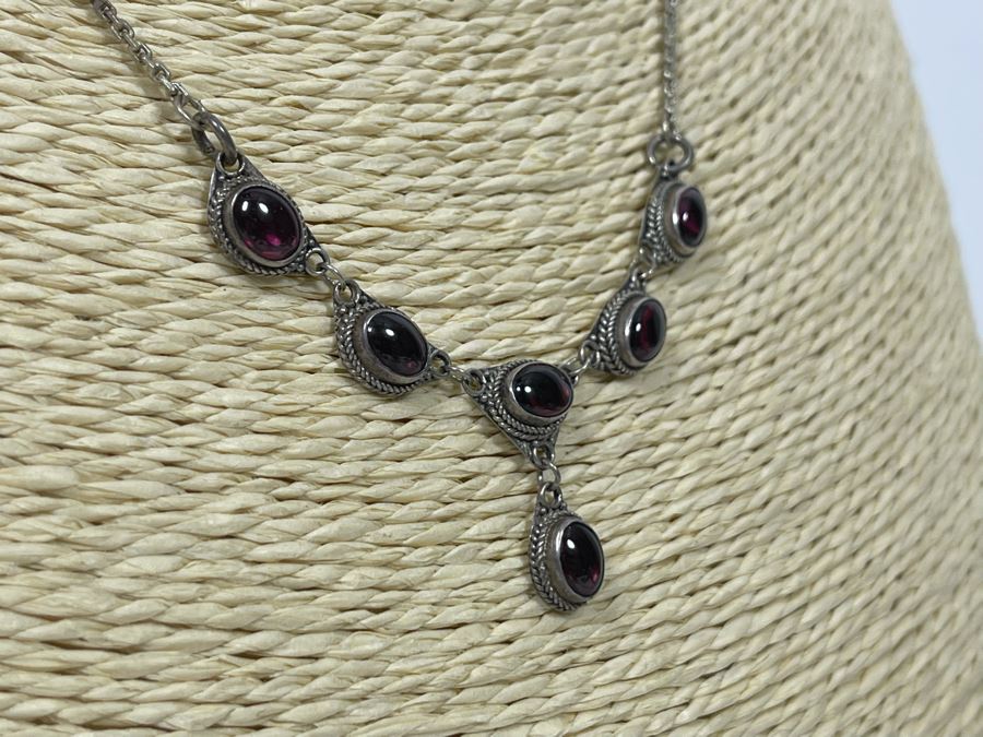 Vintage Sterling Silver Pendant 16' Necklace 7g [Photo 4]