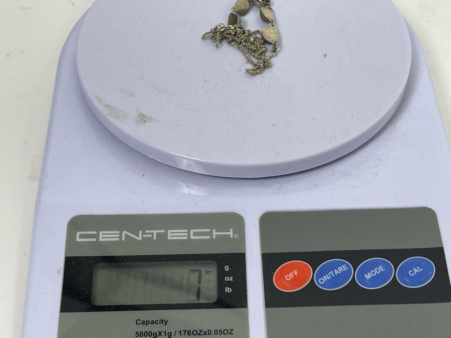 Vintage Sterling Silver Pendant 16' Necklace 7g [Photo 8]