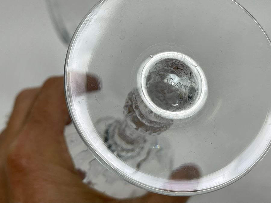 (4) Signed Fostoria Stemware Glasses 7.5H [Photo 6]