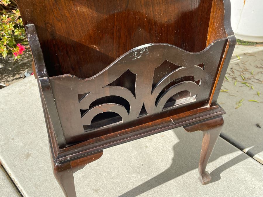 Vintage Bedside Table With Copper Lined Cabinet [Photo 7]