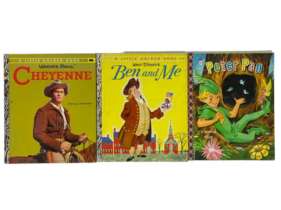 (2) Little Golden Books And (1) Bonnie Book