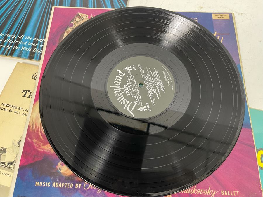 (4) Vintage Walt Disney Vinyl Records [Photo 13]