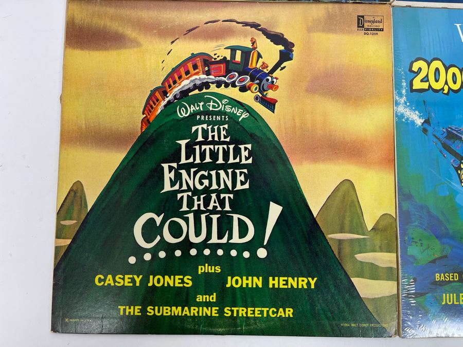 (4) Vintage Walt Disney Vinyl Records [Photo 7]