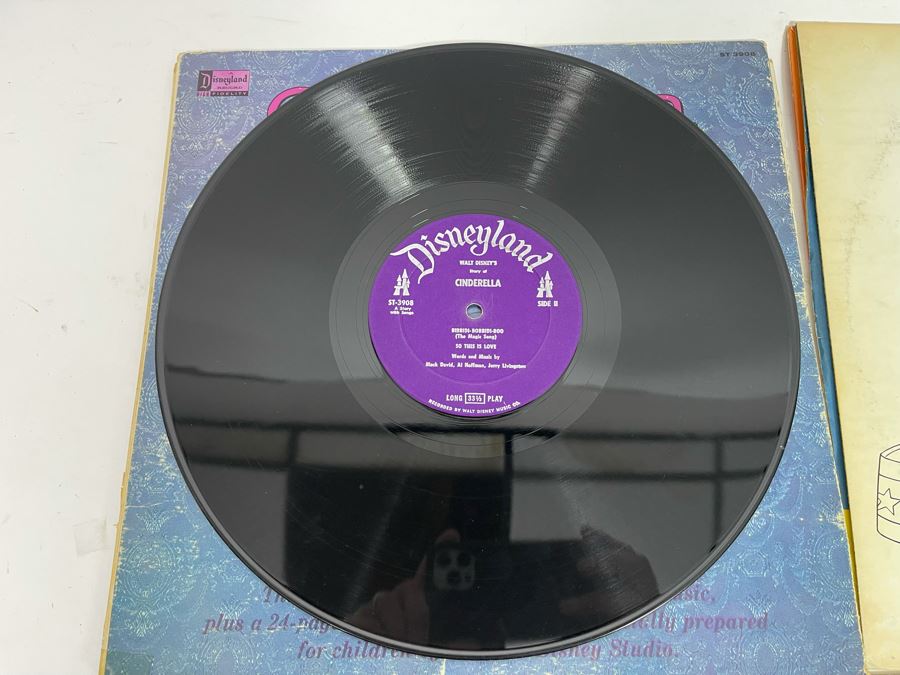 (4) Vintage Walt Disney Vinyl Records [Photo 16]