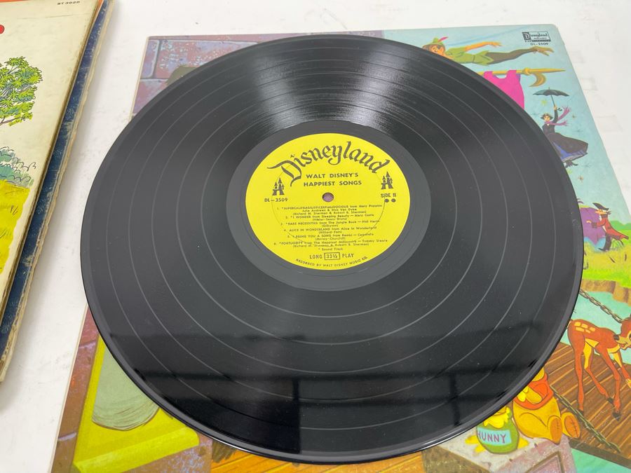 (4) Vintage Walt Disney Vinyl Records [Photo 23]