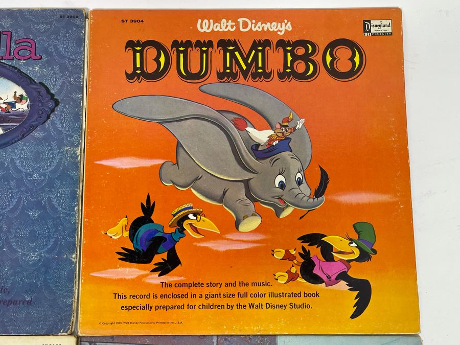 (4) Vintage Walt Disney Vinyl Records [Photo 7]