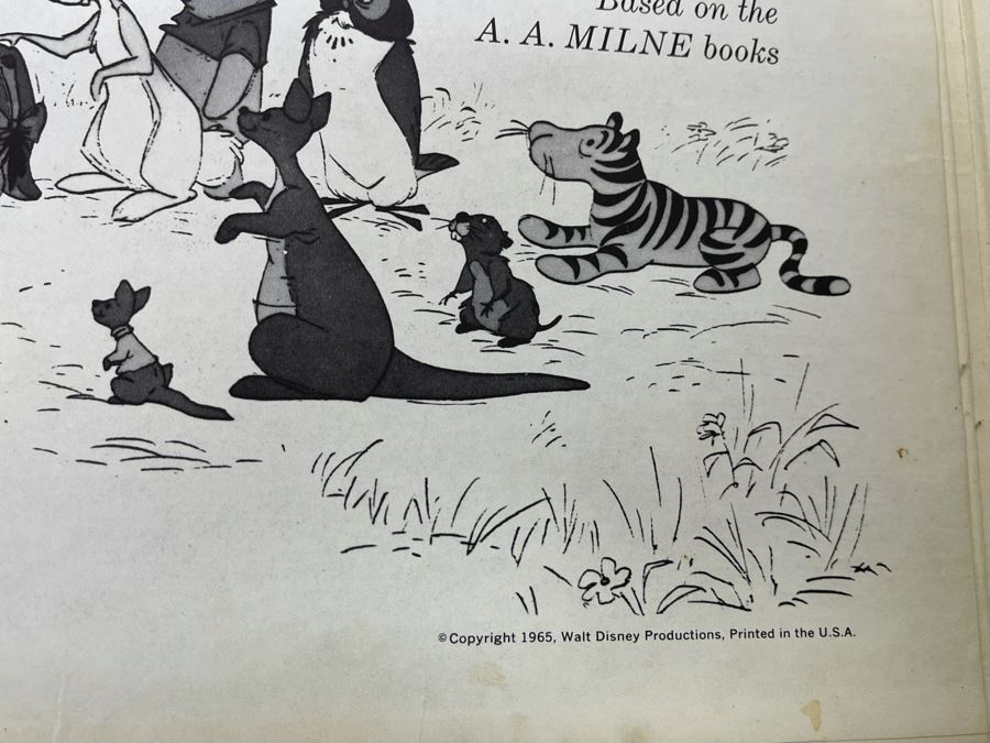 (4) Vintage Walt Disney Vinyl Records [Photo 12]