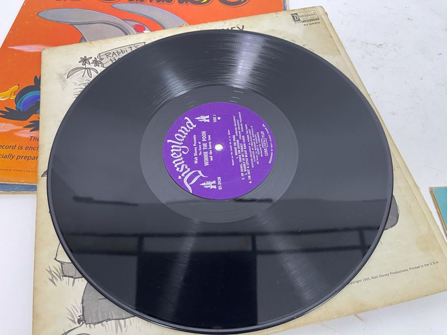 (4) Vintage Walt Disney Vinyl Records [Photo 21]