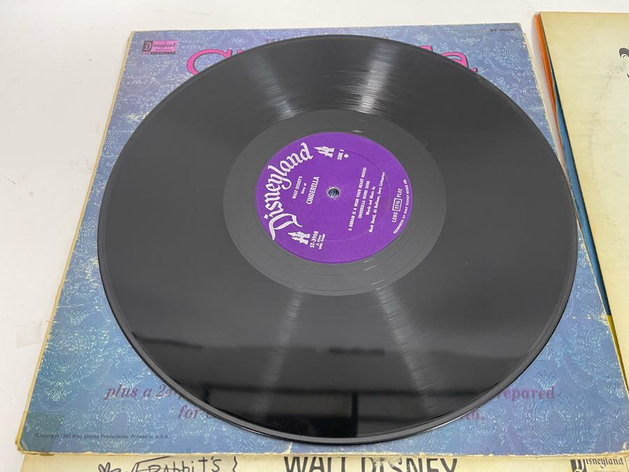 (4) Vintage Walt Disney Vinyl Records [Photo 18]