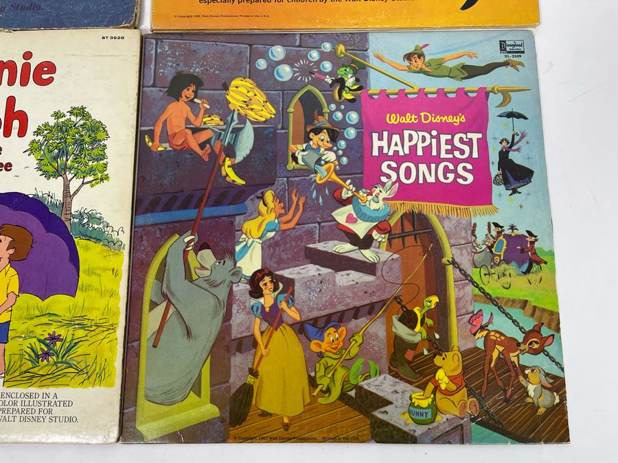 (4) Vintage Walt Disney Vinyl Records [Photo 14]