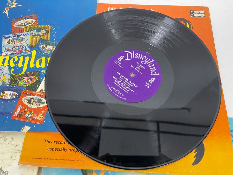 (4) Vintage Walt Disney Vinyl Records [Photo 19]