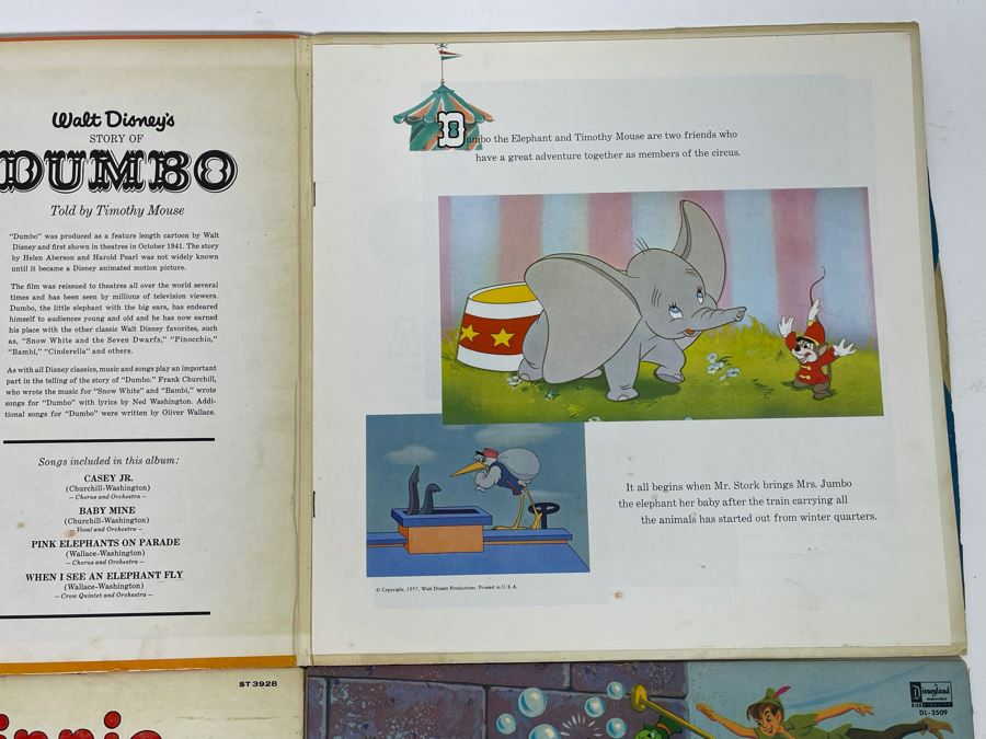 (4) Vintage Walt Disney Vinyl Records [Photo 9]