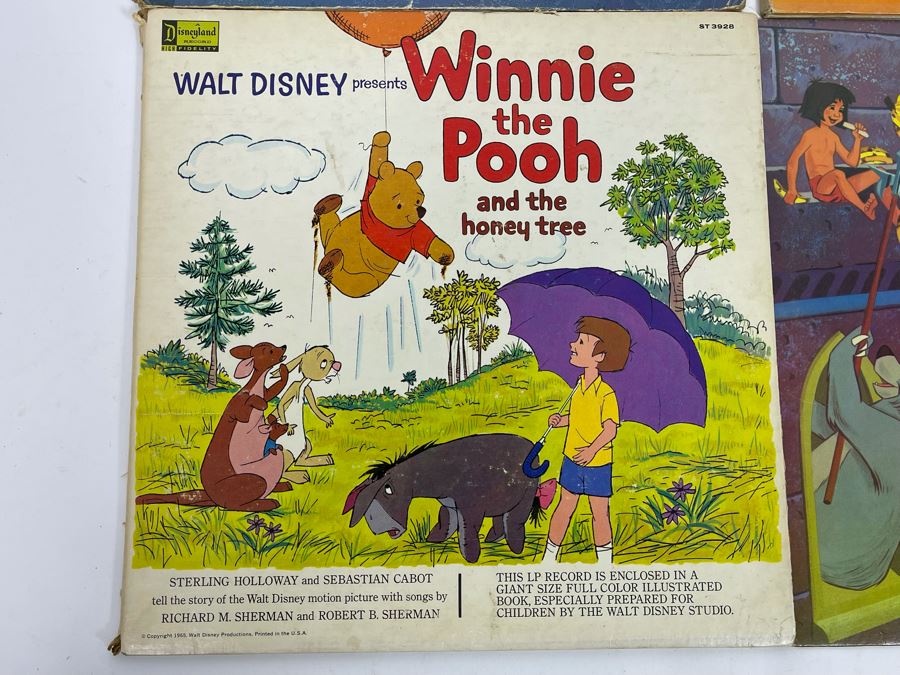 (4) Vintage Walt Disney Vinyl Records [Photo 11]