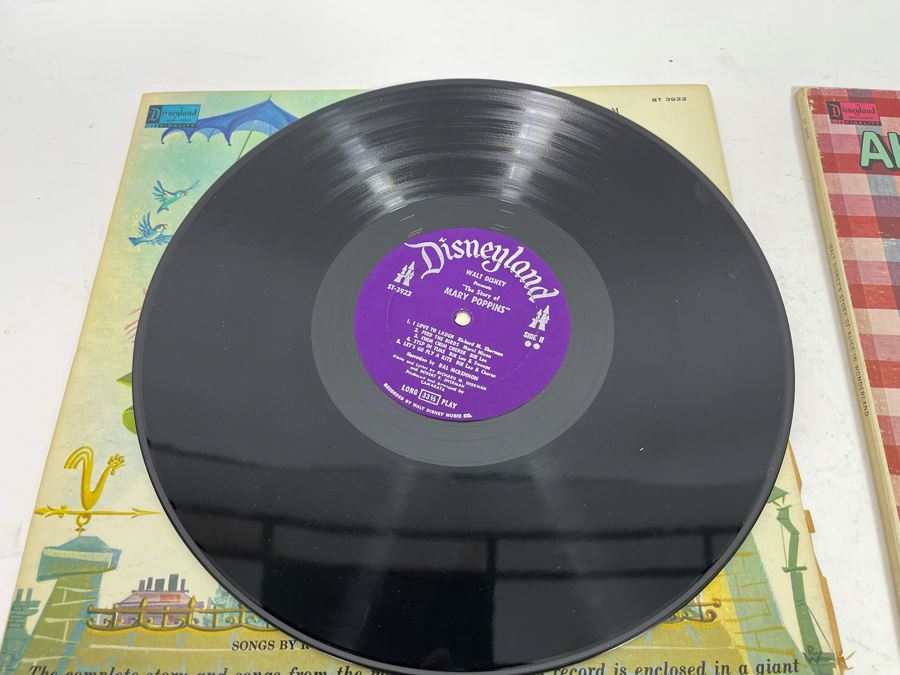 (3) Vintage Walt Disney Vinyl Records [Photo 16]