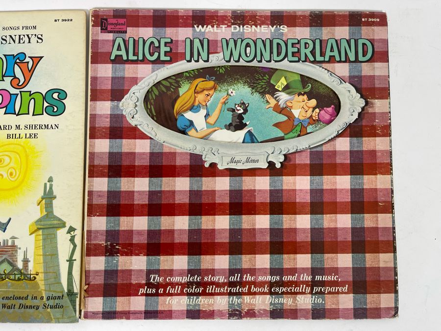 (3) Vintage Walt Disney Vinyl Records [Photo 2]