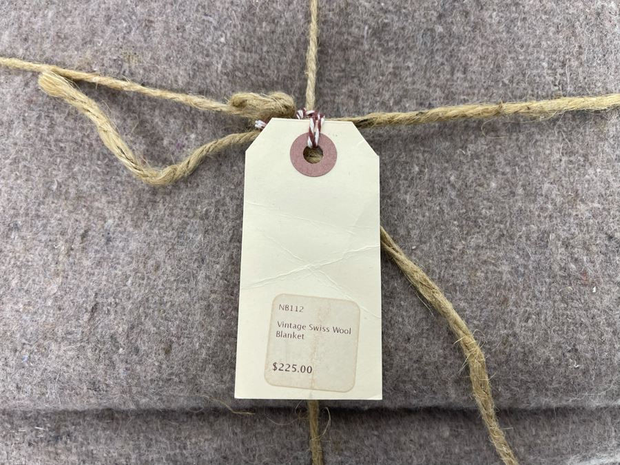 Vintage Swiss Wool Blanket Retails $225 [Photo 5]
