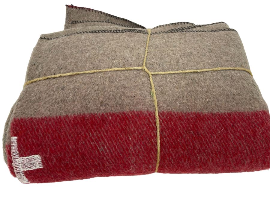 Vintage Swiss Wool Blanket Retails $225