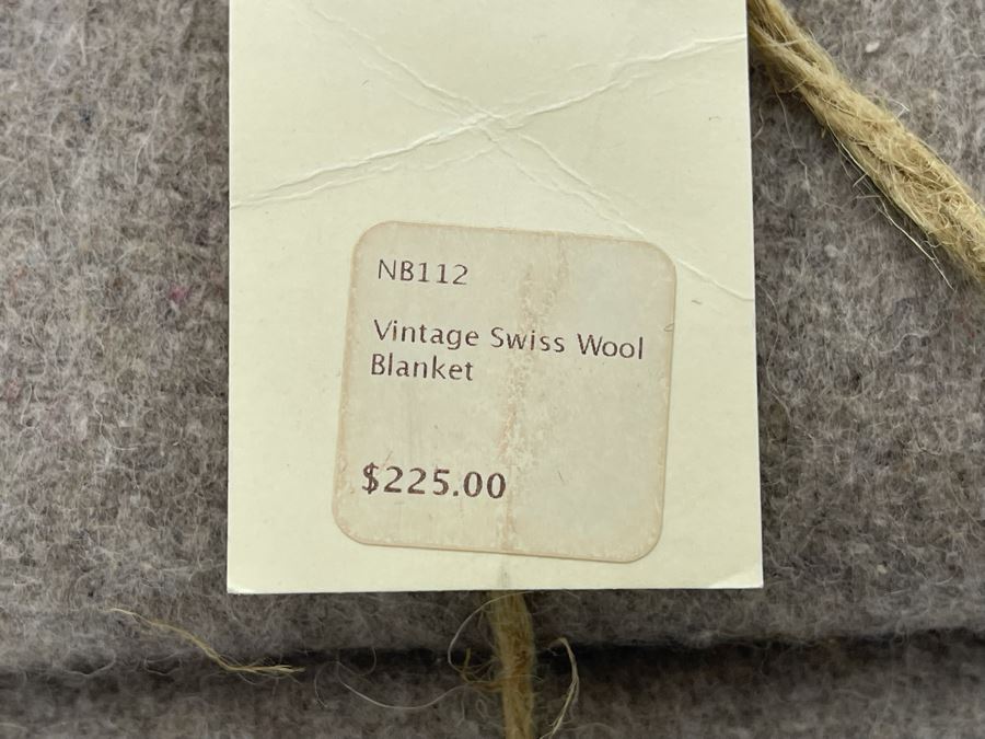 Vintage Swiss Wool Blanket Retails $225 [Photo 6]