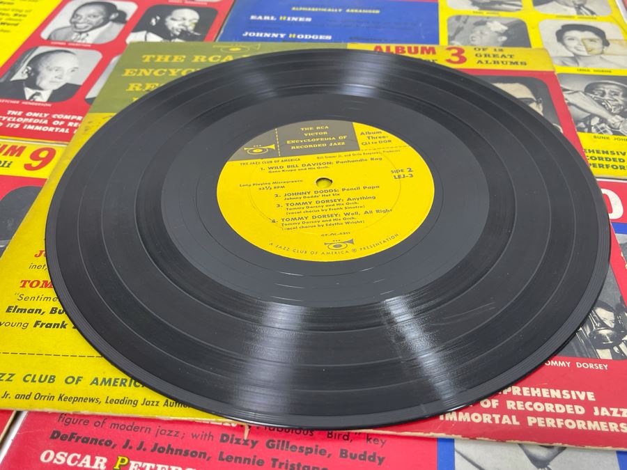Entire Collection Of 1-12 RCA Victor Encyclopedia Of Recorded Jazz Vinyl Records [Photo 22]