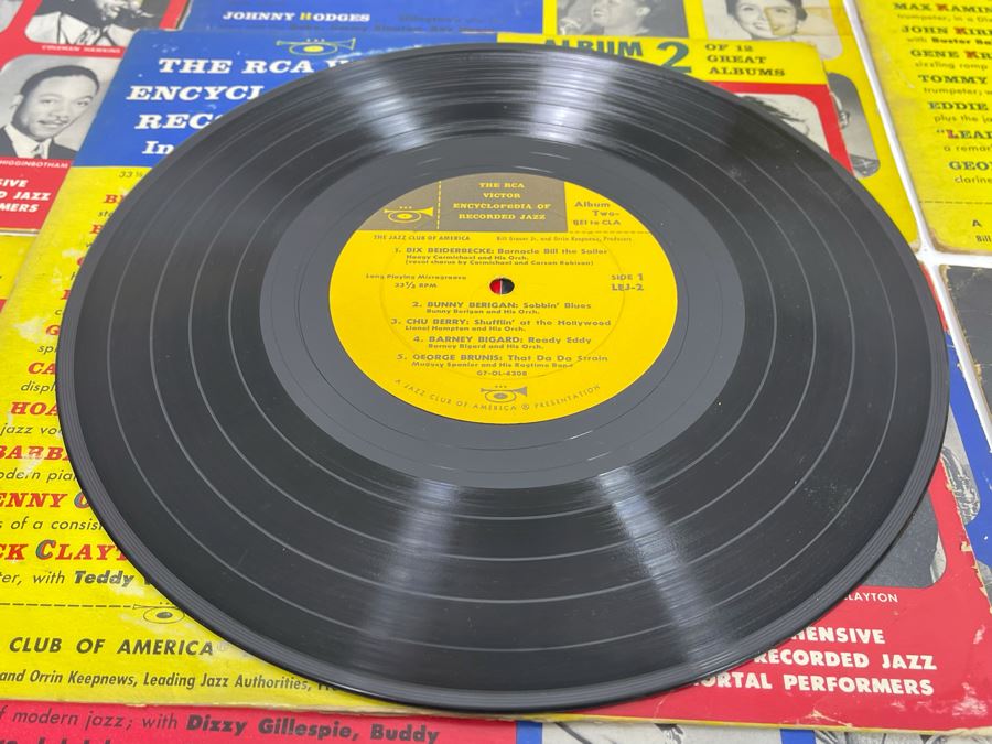Entire Collection Of 1-12 RCA Victor Encyclopedia Of Recorded Jazz Vinyl Records [Photo 19]