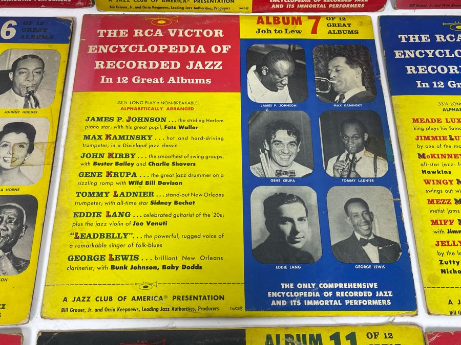 Entire Collection Of 1-12 RCA Victor Encyclopedia Of Recorded Jazz Vinyl Records [Photo 10]