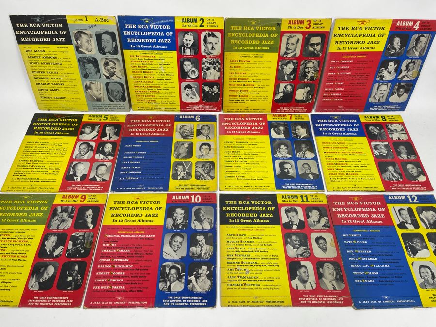 Entire Collection Of 1-12 RCA Victor Encyclopedia Of Recorded Jazz Vinyl Records [Photo 2]