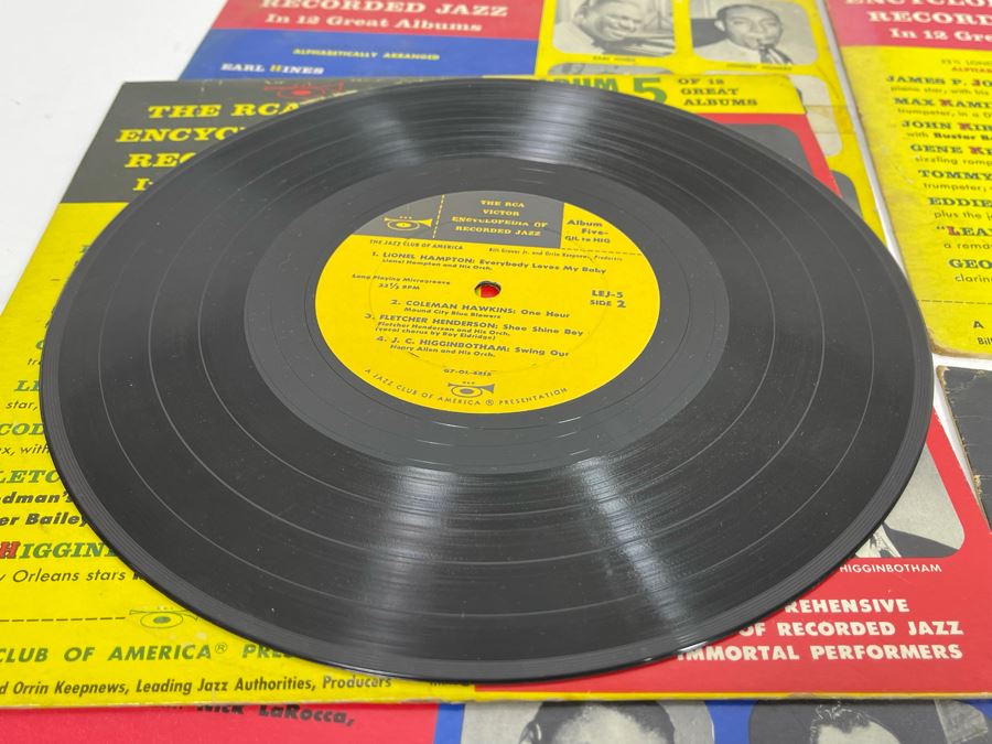 Entire Collection Of 1-12 RCA Victor Encyclopedia Of Recorded Jazz Vinyl Records [Photo 25]