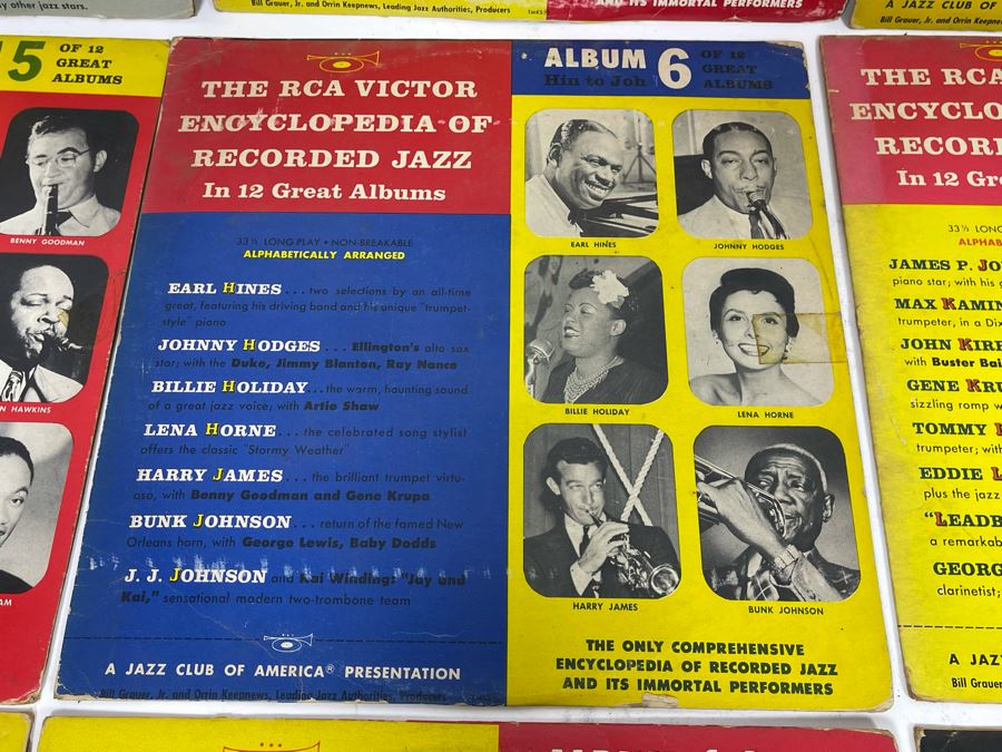 Entire Collection Of 1-12 RCA Victor Encyclopedia Of Recorded Jazz Vinyl Records [Photo 9]