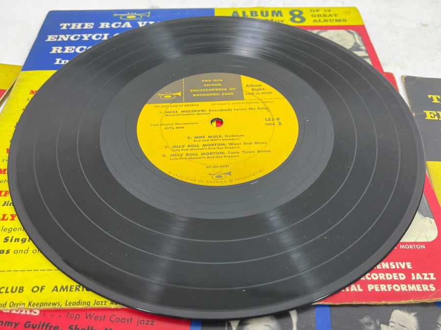 Entire Collection Of 1-12 RCA Victor Encyclopedia Of Recorded Jazz Vinyl Records [Photo 31]