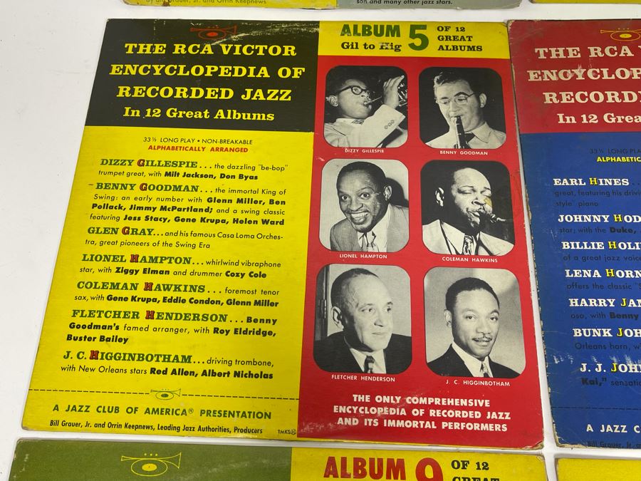 Entire Collection Of 1-12 RCA Victor Encyclopedia Of Recorded Jazz Vinyl Records [Photo 8]