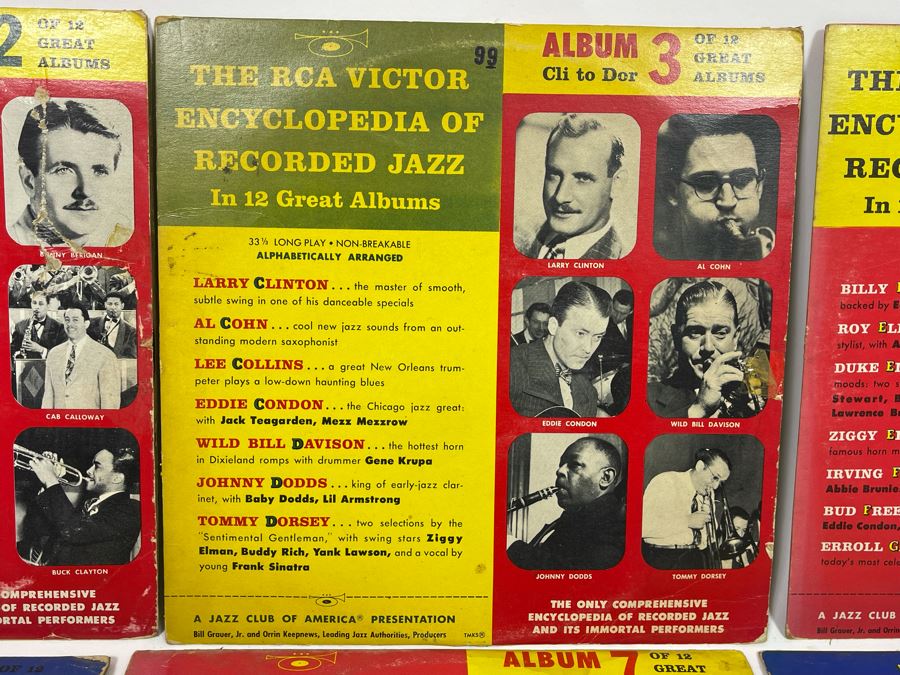 Entire Collection Of 1-12 RCA Victor Encyclopedia Of Recorded Jazz Vinyl Records [Photo 6]