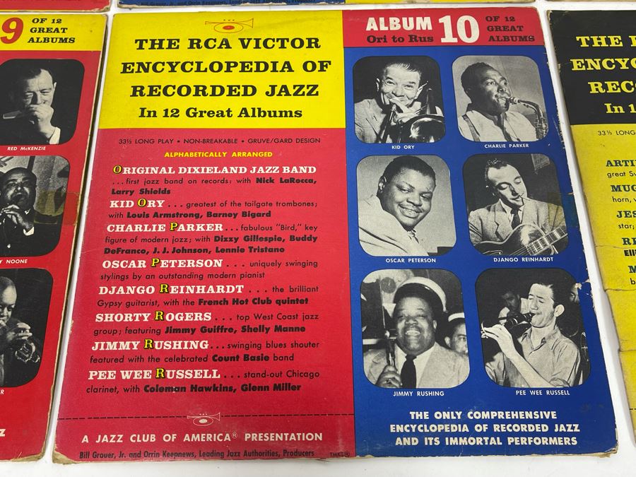 Entire Collection Of 1-12 RCA Victor Encyclopedia Of Recorded Jazz Vinyl Records [Photo 13]