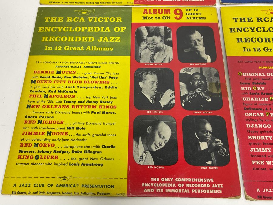Entire Collection Of 1-12 RCA Victor Encyclopedia Of Recorded Jazz Vinyl Records [Photo 12]