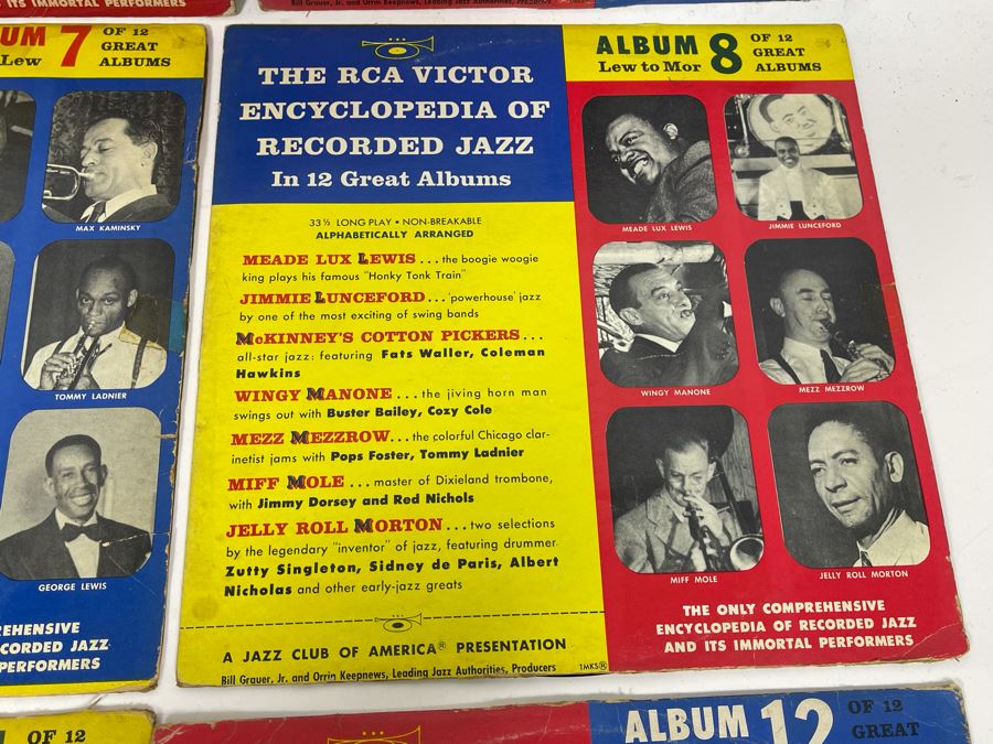 Entire Collection Of 1-12 RCA Victor Encyclopedia Of Recorded Jazz Vinyl Records [Photo 11]