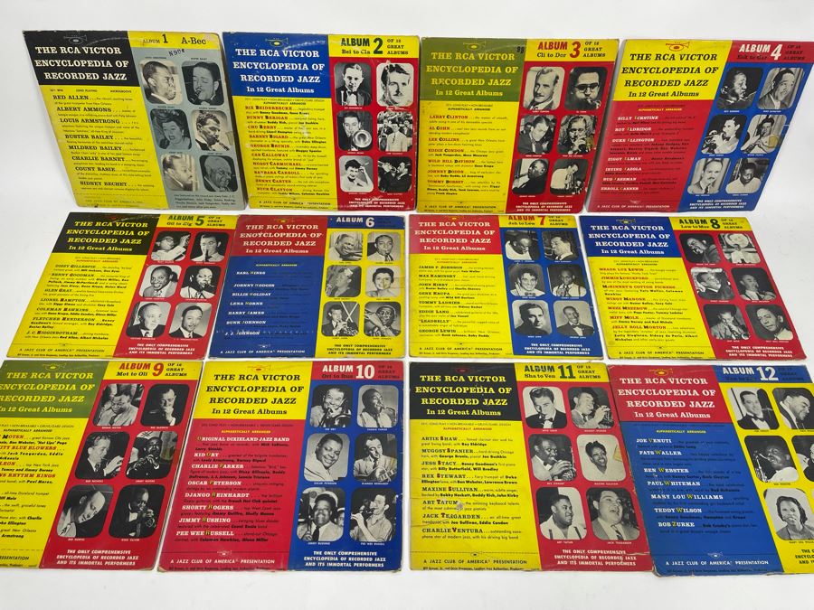 Entire Collection Of 1-12 RCA Victor Encyclopedia Of Recorded Jazz Vinyl Records [Photo 3]