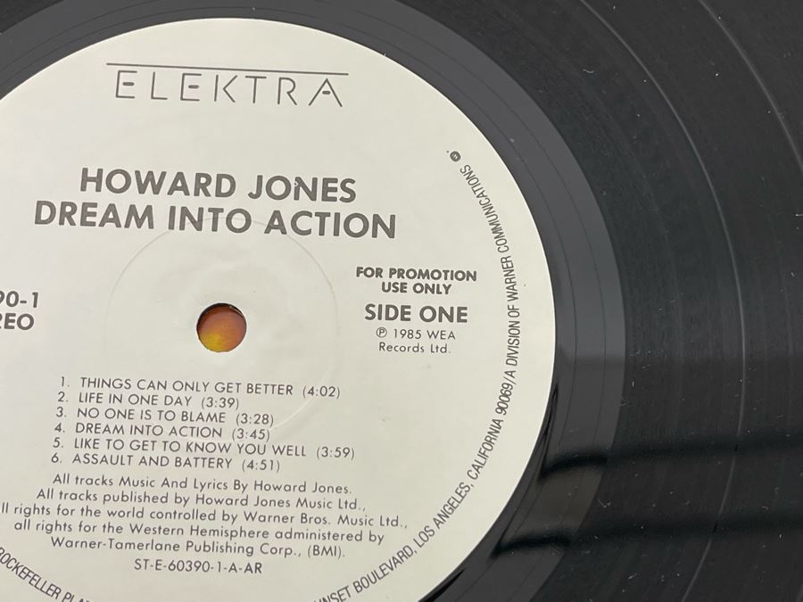 (4) Vintage Vinyl Records Including Promo Copy Of Howard Jones Dream ...