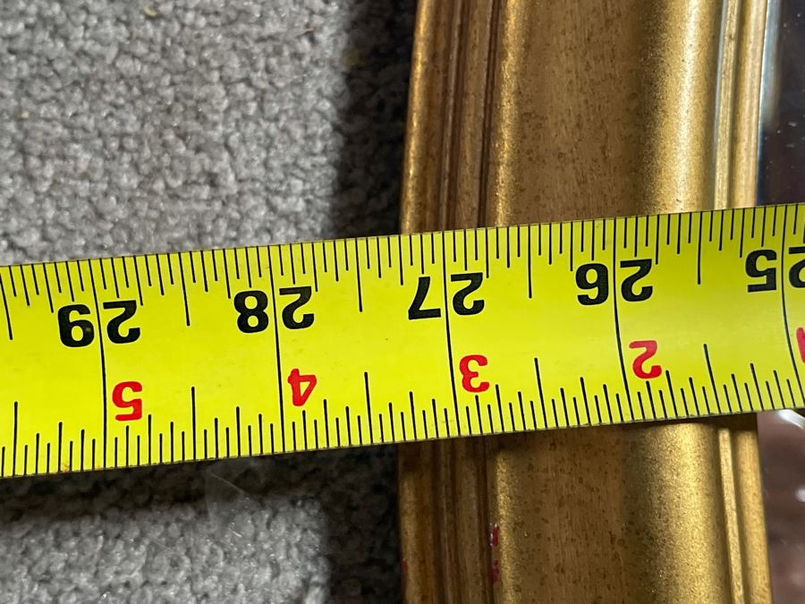 Gold Tone Resin Wall Mirror 27W X 40H [Photo 4]