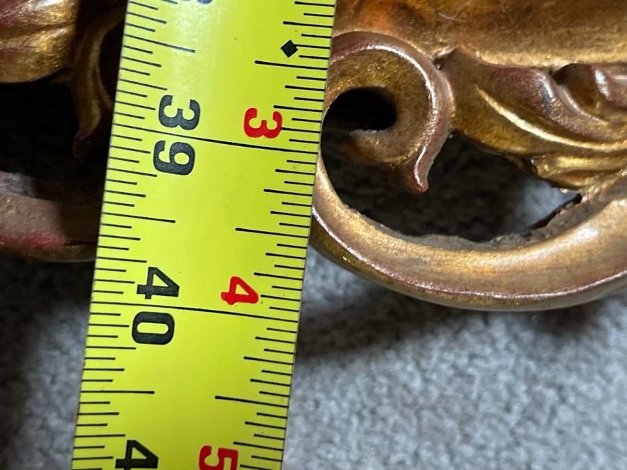 Gold Tone Resin Wall Mirror 27W X 40H [Photo 5]