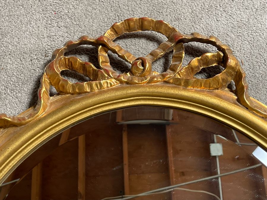 Gold Tone Resin Wall Mirror 27W X 40H [Photo 3]