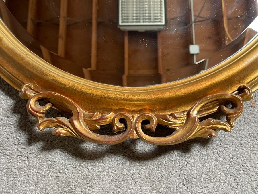 Gold Tone Resin Wall Mirror 27W X 40H [Photo 2]