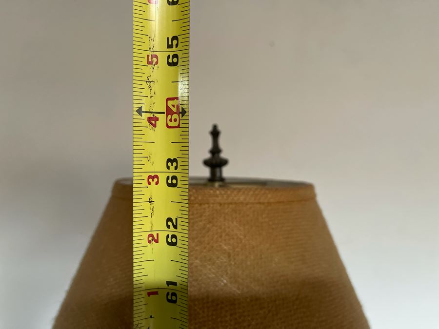 Unusual Wrought Iron Floor Lamp With Candle 64H [Photo 5]