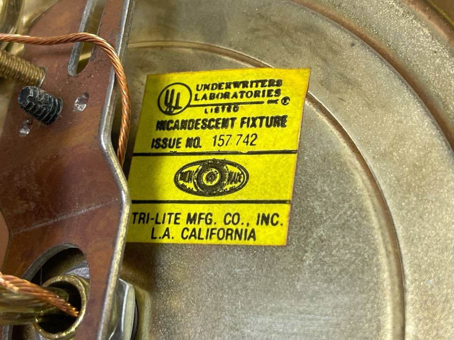 Vintage Tri-Lite White Hanging Light Fixture 12W X 11H [Photo 4]