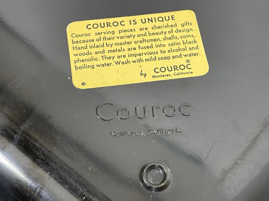 Vintage Couroc Of Monterey Dancing Frog Themed Tray 18 X 12.5 [Photo 4]