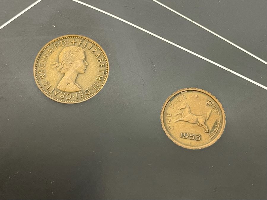 Vintage Couroc Of Monterey Coin Themed Tray 18 X 12.5 [Photo 4]